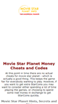 Mobile Screenshot of cheats.moviestarplanet.info